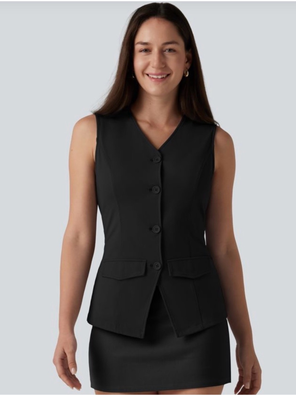SoftlyZero™ Airy V Neck Cool Touch Casual Vest